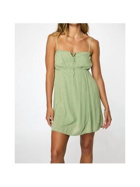 O'Neill Light Sage Eyelet Mini Dress
